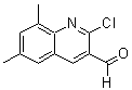structure of CAS# 73568-31-7, 2-Chloro-6,8-Dimethylquinoline-3-Carboxaldehyde;2-CHLORO-6,8-DIMETHYLQUINOLINE-3-CARBOXALDEHYDE