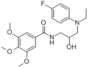 CAS#: 73572-01-7， N-[3-[Ethyl-(4-Fluorophenyl)Amino]-2-Hydroxypropyl]-3,4,5-Trimethoxybenzamide
