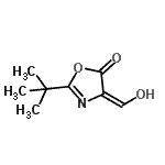 CAS#: 736123-16-3， (4E)-4-(Hydroxymethylene)-2-(2-methyl-2-propanyl)-1,3-oxazol-5(4H)-one