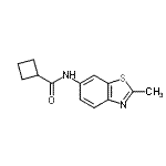 CAS#: 736149-86-3， N-(2-Methyl-1,3-benzothiazol-6-yl)cyclobutanecarboxamide
