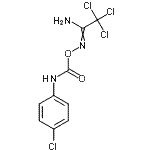 CAS#: 73623-04-8， 2,2,2-Trichloro-N'-{[(4-chlorophenyl)carbamoyl]oxy}ethanimidamide