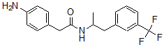 CAS 登录号：73664-33-2， 2-(4-氨基苯基)-N-[1-[3-(三氟甲基)苯基]丙-2-基]乙酰胺