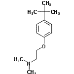 CAS 登录号：73675-45-3， N,N-二甲基-2-[4-(2-甲基-2-丙基)苯氧基]乙胺