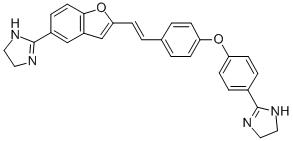 CAS#: 73819-62-2， 4,5-Dihydro-2-(4-(4-(2-(5-(4,5-Dihydro-1H-Imidazol-2-Yl) -2-Benzofuranyl)Ethenyl)Phenoxy)Phenyl)-1H-Imidazole