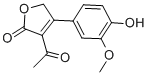 CAS 登录号：73839-65-3， 3-乙酰基-4-(4-羟基-3-甲氧基苯基)-5H-呋喃-2-酮