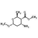 CAS#: 73844-75-4， Methyl (2S,3R,4R,6R)-4-amino-6-methoxy-2-methyltetrahydro-2H-pyran-3-carboxylate