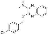 CAS#: 73855-42-2， 3-[(4-Chlorophenyl)Methylsulfanyl]-N-Methylquinoxalin-2-Amine
