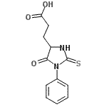 CAS#: 7390-22-9， 3-(5-Oxo-1-phenyl-2-thioxo-4-imidazolidinyl)propanoic acid