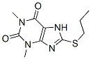 CAS#: 73908-84-6， 1,3-Dimethyl-8-Propylsulfanyl-7H-Purine-2,6-Dione