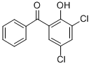 structure of CAS# 7396-92-1, (3,5-Dichloro-2-Hydroxyphenyl)Phenyl-Methanone;3,5-DICHLORO-2-HYDROXYBENZOPHENONE