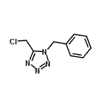 structure of CAS# 73963-43-6, 1-Benzyl-5-(chloromethyl)-1H-tetrazole;MFCD08444350