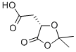 structure of CAS# 73991-95-4, 2-[(4S)-2,2-Dimethyl-5-Oxo-1,3-Dioxolan-4-Yl]Acetic Acid