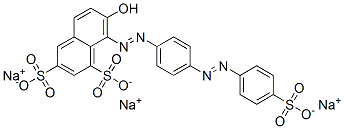 CAS#: 7401-69-6， Trisodium 7-Hydroxy-8-[[4-[(4-Sulphonatophenyl)Azo]Phenyl]Azo]Naphthalene-1,3-Disulphonate