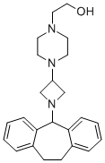 CAS#: 74037-81-3， 4-(1-(10,11-Dihydro-5H-dibenzo(a,d)cyclohepten-5-yl)azetidin-3-yl)-Piperazineethanol