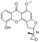 CAS#: 74045-97-9， 1,2-Dihydro-10-hydroxy-5-methoxy-2-(2-methyloxiranyl)-6H-Furo(2,3-c)xanthen-6-one