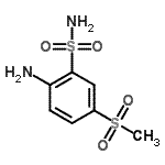 CAS#: 7409-84-9， 2-Amino-5-(methylsulfonyl)benzenesulfonamide