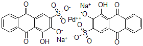CAS#: 74091-55-7， Palladium di-(sodium alizarine monosulfonate)