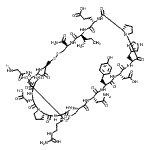 CAS#: 740980-24-9， 3-[(1R,6R,9S,12S,15S,21S,24S,27S,30S,33R,36S,39S,45S,48S,53R)-30-(2-Amino-2-oxoethyl)-9-sec-butyl-36-(3-carbamimidamidopropyl)-6-carbamoyl-24,45-bis(carboxymethyl)-53-(glycylamino)-27-(4-hydroxybenzyl)-48-(hydroxymethyl)-21-(1H-imidazol-4-ylmethyl)-8,11,14,20,23,26,29,32,35,38,44,47,50,52-tetradecaoxo-3,4,55,56-tetrathia-7,10,13,19,22,25,28,31,34,37,43,46,49,51-tetradecaazatetracyclo[31.17.7.0<sup>15,19</sup>.0<sup>39,43</sup>]heptapentacont-12-yl]propanoic acid