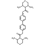 CAS#: 7411-47-4， 1,1'-Bis[2-(3,5-dimethyl-4-morpholinyl)-2-oxoethyl]-4,4'-bipyridinium