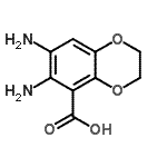 CAS#: 741201-25-2， 6,7-Diamino-2,3-dihydro-1,4-benzodioxine-5-carboxylic acid