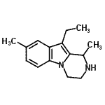 CAS#: 741209-30-3， 10-Ethyl-1,8-dimethyl-1,2,3,4-tetrahydropyrazino[1,2-a]indole