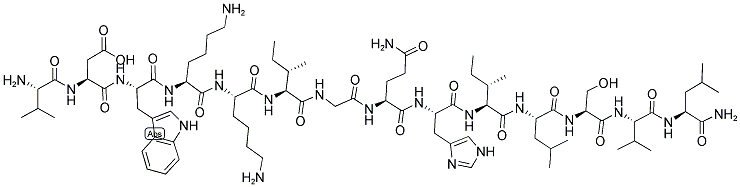 CAS#: 74129-19-4， Val-Asp-Trp-Lys-Lys-Ile-Gly-Gln-His-Ile-Leu-Ser-Val-Leu-NH2