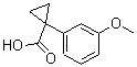 structure of CAS# 74205-29-1, 1-(3-Methoxyphenyl)cyclopropanecarboxylic acid;1-(3-Methoxyphenyl)cyclopropane-1-carboxylic acid;1-(3-methoxyphenyl)cyclopropanecarboxylic acid;1-(3-METHOXY-PHENYL)-CYCLOPROPANECARBOXYLICACID
