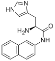 structure of CAS# 7424-15-9, (alphaS)-alpha-Amino-N-2-Naphthalenyl-1H-Imidazole-4-Propanamide;2-Amino-3-(3H-Imidazol-4-Yl)-N-(2-Naphthyl)Propanamide;2-Amino-3-(3H-Imidazol-4-Yl)-N-(2-Naphthyl)Propionamide;2-Amino-3-(3H-Imidazol-4-Yl)-N-Naphthalen-2-Yl-Propanamide