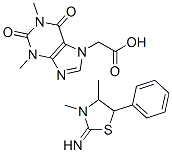 CAS#: 74347-30-1， 2-Imino-3,4-dimethyl-5-phenylthiazolidine theophyllin-7-yl acetate