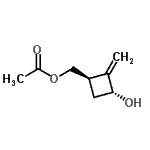 CAS#: 743477-99-8， [(1R,3R)-3-Hydroxy-2-methylenecyclobutyl]methyl acetate