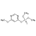 CAS#: 74460-08-5， O-(6-Methoxy-4-pyrimidinyl) O,O-dimethyl phosphorothioate