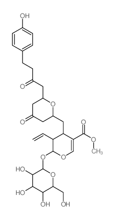 CAS#: 74474-42-3， Methyl 5-Ethenyl-4-[[6-[4-(4-Hydroxyphenyl)-2-Oxobutyl]-4-Oxooxan-2-Yl]Methyl]-6-[3,4,5-Trihydroxy-6-(Hydroxymethyl)Oxan-2-Yl]Oxy-5,6-Dihydro-4H-Pyran-3-Carboxylate