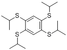 structure of CAS# 74542-69-1, 1,2,4,5-Tetra(Isopropylthio)Benzene;1,2,4,5-TETRAKIS-ISOPROPYLSULFANYL-BENZENE;1,2,4,5-TETRA-(ISOPROPYLTHIA)-BENZENE;1,2,4,5-TETRA(ISOPROPYLTHIO)BENZENE