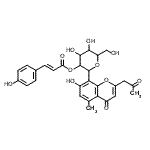 CAS#: 74545-79-2， 1,5-Anhydro-1-[7-hydroxy-5-methyl-4-oxo-2-(2-oxopropyl)-4H-chromen-8-yl]-2-O-[(2E)-3-(4-hydroxyphenyl)-2-propenoyl]hexitol