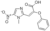 CAS#: 74550-88-2， (Z)-3-(1-Methyl-5-Nitroimidazol-2-Yl)-2-(Phenoxy)Prop-2-Enoic Acid