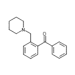 结构式 CAS# 745718-74-5, 苯基[2-(1-哌啶基甲基)苯基]甲酮