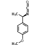 结构式 CAS# 745783-82-8, 1-[(1R)-1-异氰酸乙基]-4-甲氧基苯