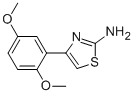 结构式 CAS# 74605-12-2, 4-(2,5-二甲氧基-苯基)-噻唑-2-基胺