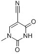 structure of CAS# 7465-66-9, 1-Methyl-2,4-Dioxo-1,2,3,4-Tetrahydro-5-Pyrimidinecarbonitrile;1-Methyl-2,4-Dioxo-Pyrimidine-5-Carbonitrile;1-Methyl-2,4-Dioxo-5-Pyrimidinecarbonitrile;2,4-Diketo-1-Methyl-Pyrimidine-5-Carbonitrile