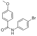 structure of CAS# 7465-96-5, N-(4-Bromophenyl)-4-Methoxybenzamide;N-(4-Bromophenyl)-4-Methoxy-Benzamide;Nsc404064;Zinc00407290