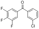 structure of CAS# 746651-95-6, 3-Chloro-3',4',5'-Trifluorobenzophenone;3-CHLORO-3',4',5'-TRIFLUOROBENZOPHENONE
