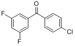 structure of CAS# 746651-99-0, 4-Chloro-3',5'-Difluorobenzophenone;(4-CHLOROPHENYL)(3,5-DIFLUOROPHENYL)METHANONE;4-CHLORO-3',5'-DIFLUOROBENZOPHENONE