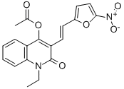 CAS#: 74693-56-4， 4-(Acetyloxy)-1-Ethyl-3-[2-(5-Nitro-2-Furanyl)Ethenyl]-2(1H)-Quinolinone