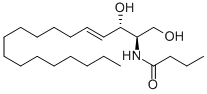 structure of CAS# 74713-58-9, N-Butanoyl-D-Erythro-Sphingosine;N-[(1S,2R,3E)-2-Hydroxy-1-(Hydroxymethyl)-3-Heptadecen-1-Yl]Butanamide;N-Butanoyl-D-Erythro-Sphingosine-Sphingosinesynthetical;N-BUTANOYL-D-ERYTHRO-SPHINGOSINE, 99+%, SYNTHETICAL