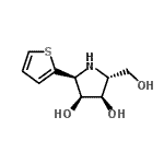 CAS#: 747398-65-8， (2R,3R,4S,5S)-2-(Hydroxymethyl)-5-(2-thienyl)-3,4-pyrrolidinediol