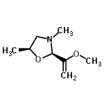 CAS 登录号：748809-77-0， (2R,5S)-2-(1-甲氧基乙烯基)-3,5-二甲基-1,3-恶唑烷