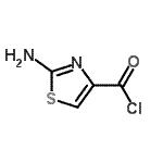 structure of CAS# 749795-92-4, 2-Amino-1,3-thiazole-4-carbonyl chloride;4-THIAZOLECARBONYLCHLORIDE, 2-AMINO-