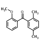 structure of CAS# 750633-51-3, (2,5-Dimethylphenyl)(2-methoxyphenyl)methanone;2,5-dimethyl-2'-methoxybenzophenone
