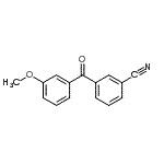 structure of CAS# 750633-59-1, 3-(3-Methoxybenzoyl)benzonitrile;3-Cyano-3'-methoxybenzophenone