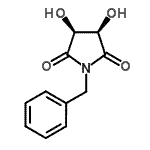 CAS 登录号：75112-74-2， (3R,4S)-1-苄基-3,4-二羟基-2,5-吡咯烷二酮